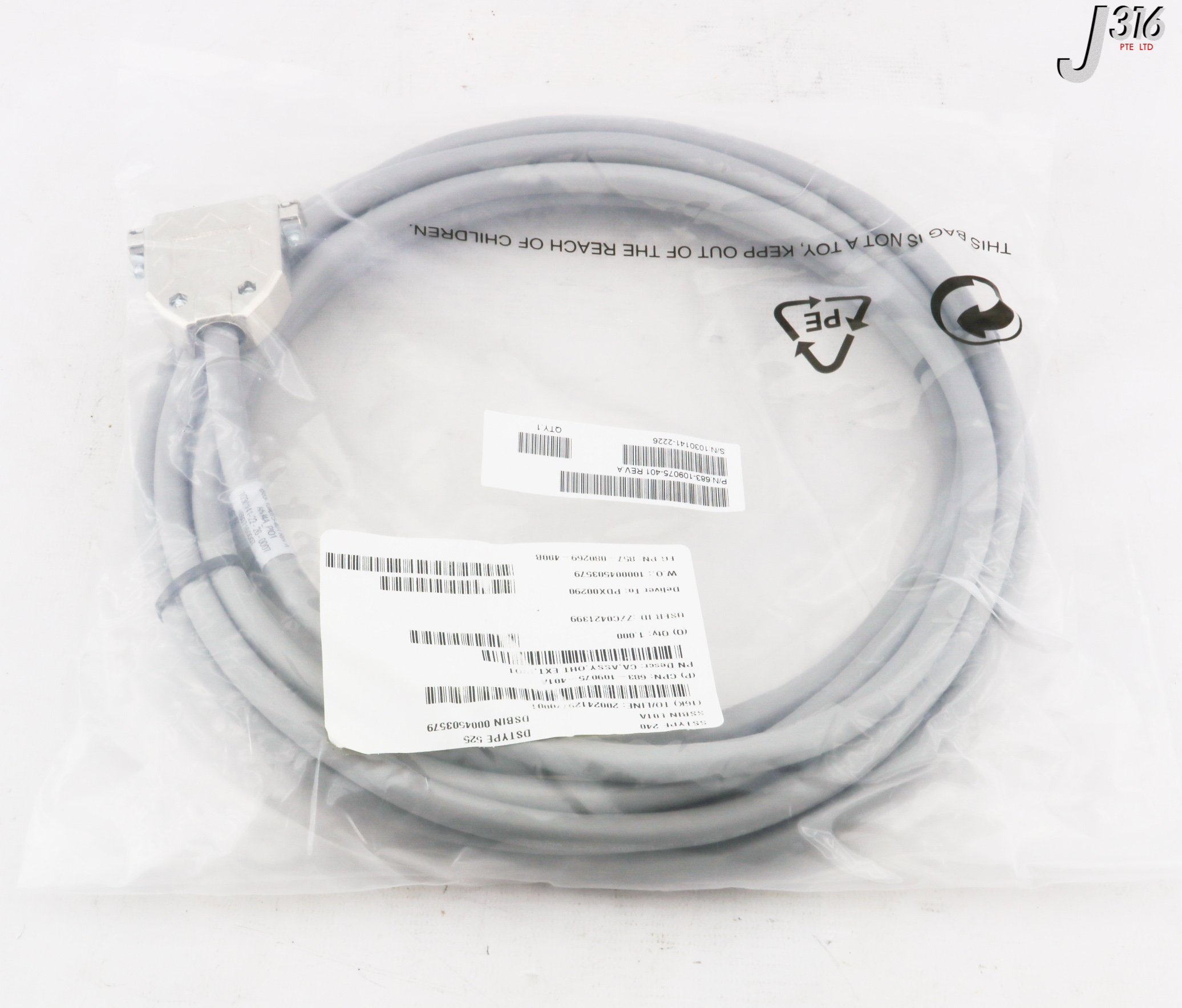 E 33147 LAM RESEARCH CABLE ASSY, CA, ASSY, OHT EXT, PIO1 (NEW) 683